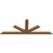 Ekena Millwork Saratoga Smooth Timber Gable Bracket, Western Red Cedar, 60"W x 22"H x 1 1/2"D x 3 1/2"F, 9/12 Pitch GBW060X22X0204SAR00SWR - alternate 2